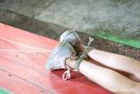 Naughty Ashley Gets Whipped And Ballgagged scene photo 3