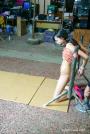 Alone, startled and hogtied scene photo 8