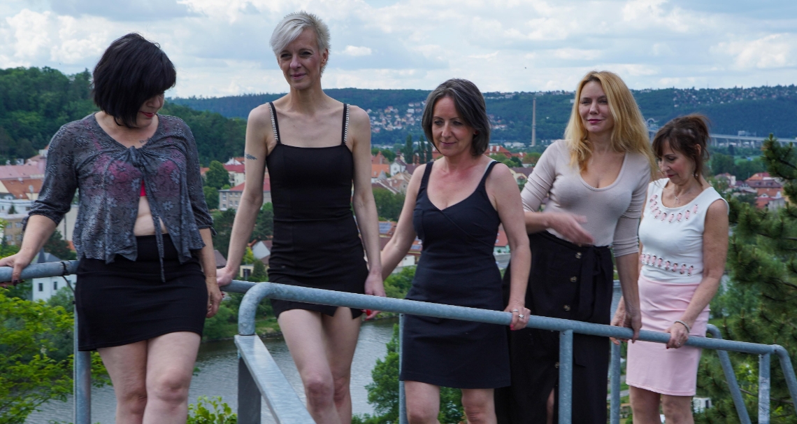 Mature rooftop orgy