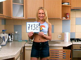 Michelle Masturbating on the Kitchen Floor