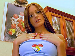 Kata Doing a Striptease in the Kitchen