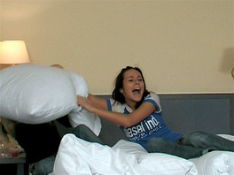 Natascha and Josje Having Fun on the Bed