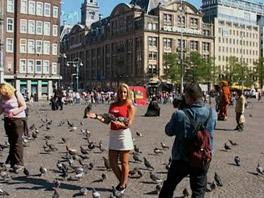 Dika Shows Off Her Tits in Amsterdam