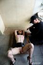 Tiny brunette gets tied up scene photo 8