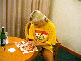 Domenica Pushes a Bottle in Her Newly Shaved Pussy