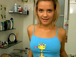 Regina Masturbates in the Bathroom