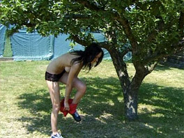 Jana Masturbates in the Garden