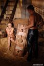 Spanked In The Hay Barn scene photo 2