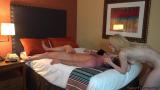 Ginger Banks Ballbusting and Pegging scene photo 10