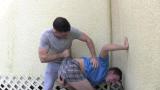 Tristan Gets Wedgied by His Neighbor scene photo 4