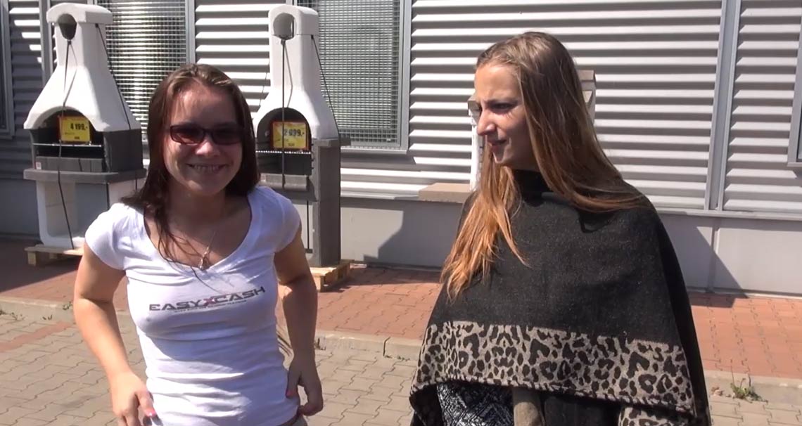 Teen with big jugs poster
