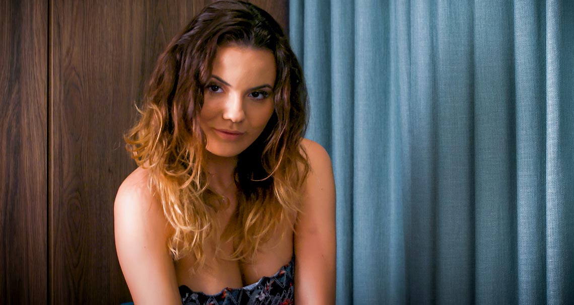 Vanessa Decker rides the Sybian poster