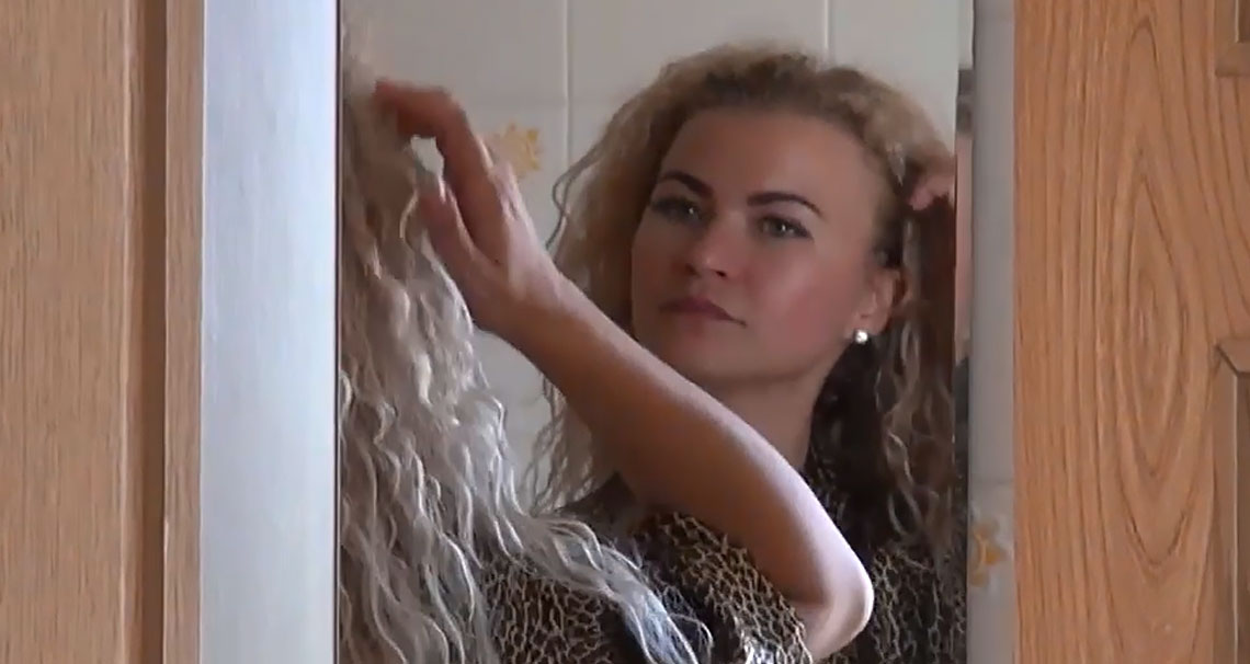 Curly chick gets fucked