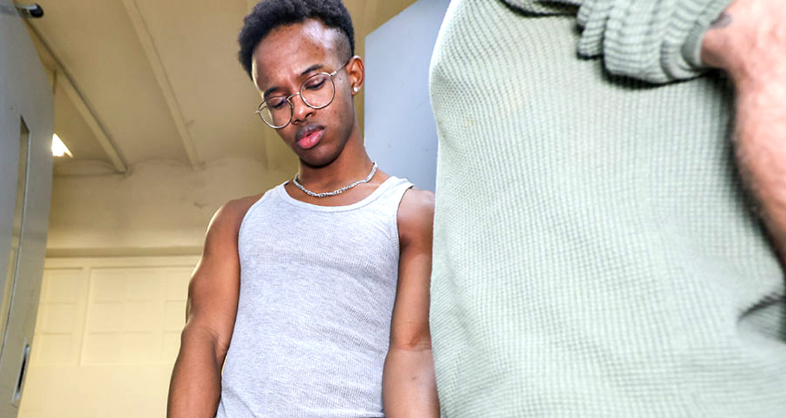 Caught jerking in the elevator