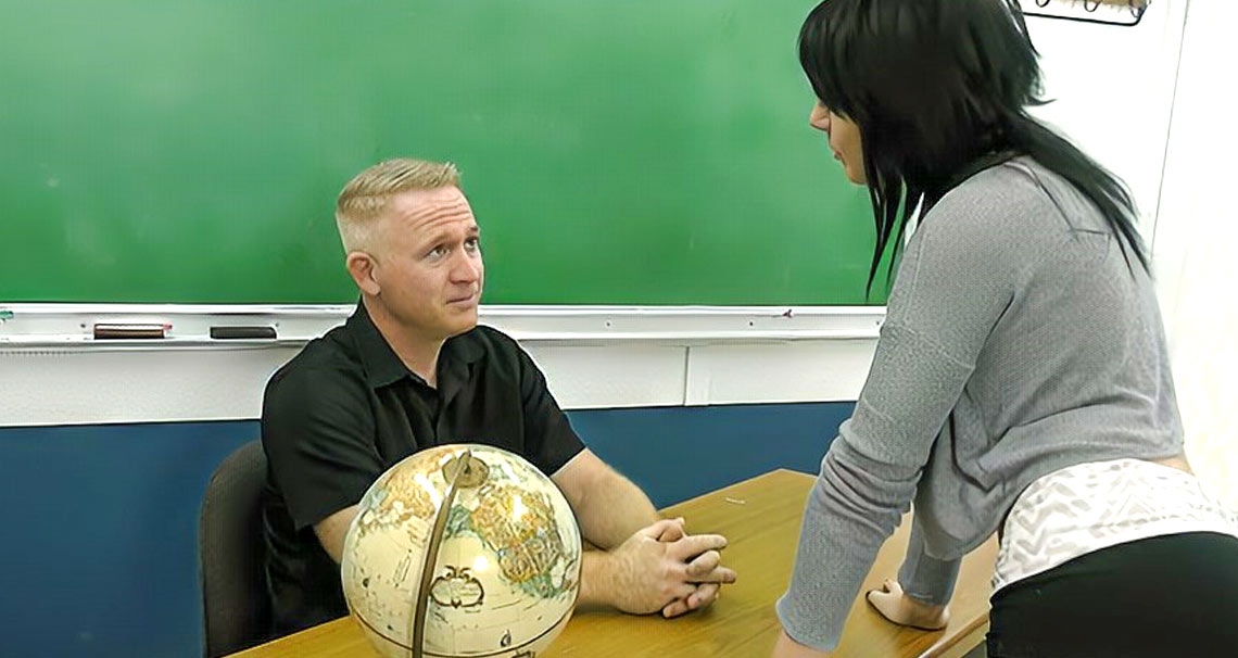 Teacher punched in the dick