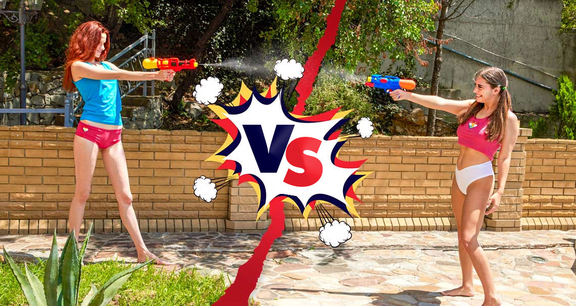 Angel VS Elise pussy competition 