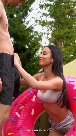 Elina Sable camping & sucking porno reel