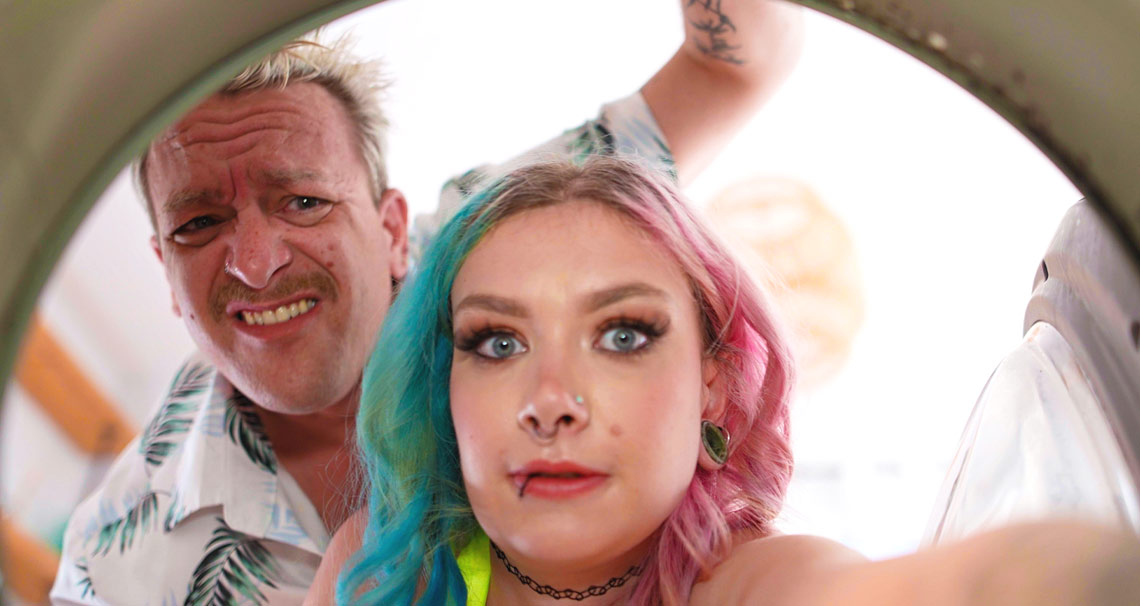 Stuck in her ass
