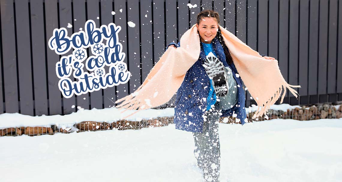 Amelia Ost in winter playground