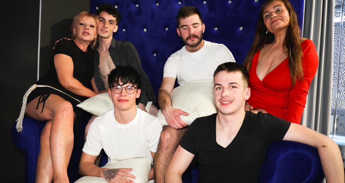 Bi-friends fuck old strippers - Part 2