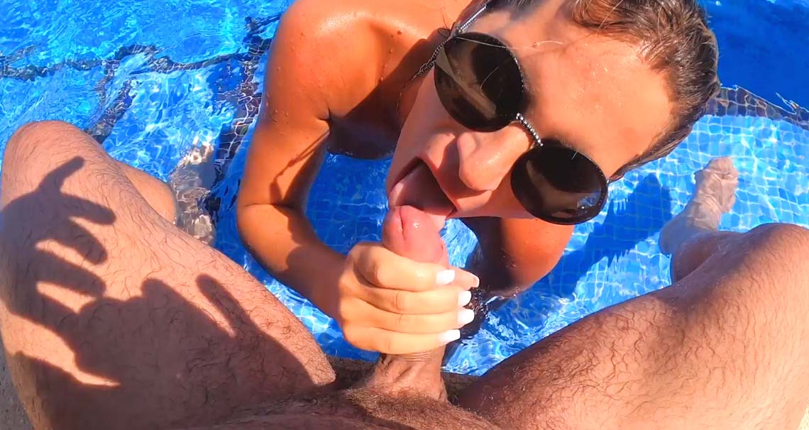 Ein harter Fick am Pool