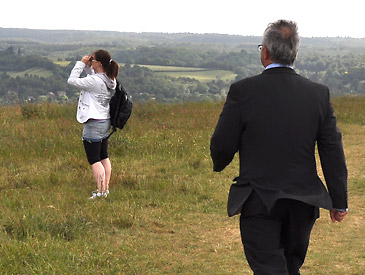 A bird watcher nabs a bird watcher A bird watcher nabs a bird watcher