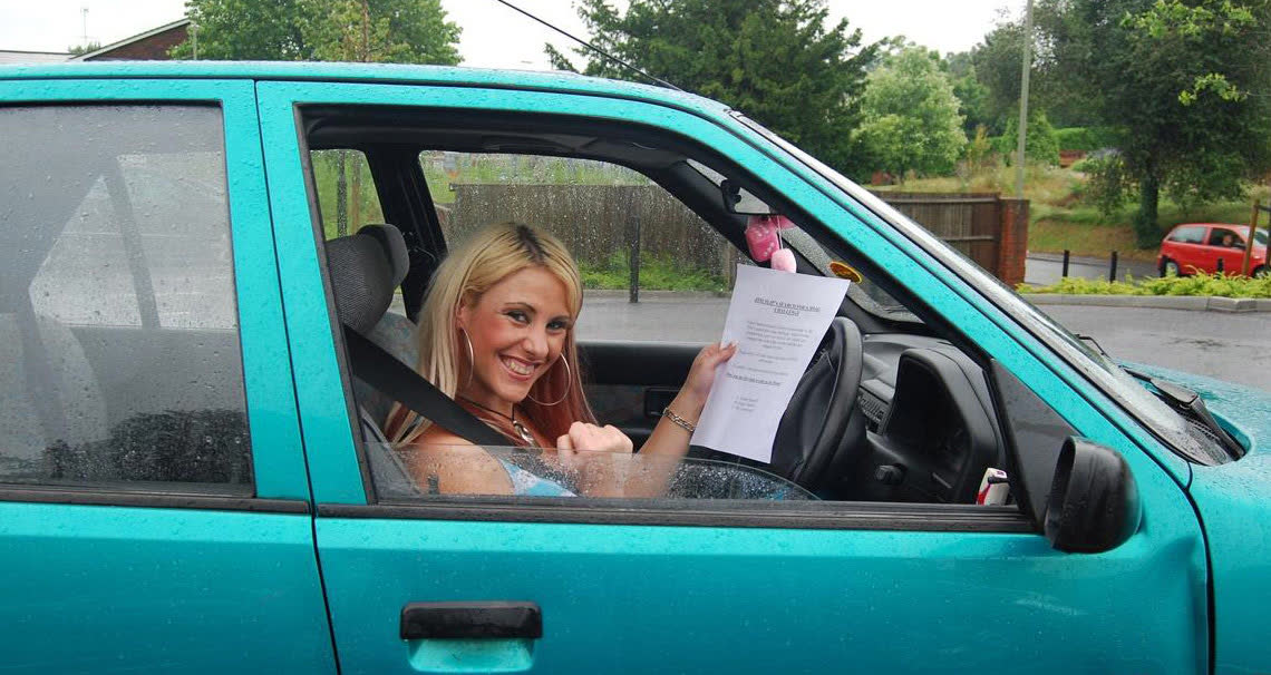 Approached in Her Car