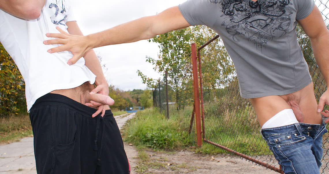 Gay Amateurs Exposed in Public