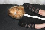 Cindy hogtied cleavegagged struggling scene photo 4