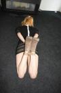 Cindy hogtied cleavegagged struggling scene photo 7