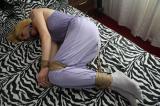 Dutch girl struggling on her own bed scene photo 4