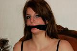Chairtied elbows strapped cleavegagged scene photo 5