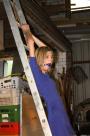 Irena tied to ladder ballgagged titgrabbed scene photo 4