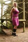 DeeDee tied and cleavegagged outside scene photo 4