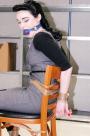 Lilly chair-tied ballgagged scene photo 6