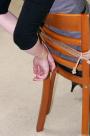 Lilly chair-tied ballgagged scene photo 9