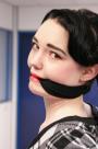 Office chick cuffed and cleavegagged scene photo 8
