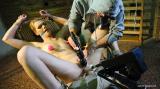 Nipple-clamped vibed machine-fucked scene photo 10