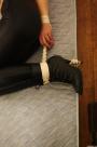 Hogtied cleavegagged scene photo 7