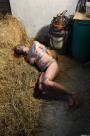 Taped Up Babe Rolling Down A Haystack scene photo 7