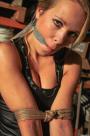 Dutch Girl Bound Cleavegagged Hands Taped scene photo 10