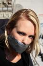 Dutch Girl Chair-tied Mouth Taped Struggling scene photo 7
