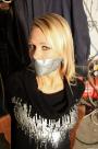 Dutch Girl Chair-tied Mouth Taped Struggling scene photo 8