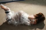 Kayla Bound Gagged And Wrapped In Plastic scene photo 9