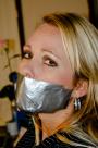 Secretary Tied To Chair Tapegagged scene photo 10