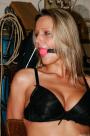 Samantha chair-tied ballgagged tit-grabbed scene photo 5