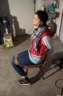 Steffi chair-tied ballgagged scene photo 10
