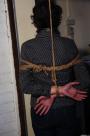 Steffi dangling on rope tightly ballgagged scene photo 9