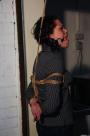 Steffi dangling on rope tightly ballgagged scene photo 10