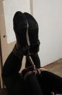 Steffi hogtied ballgagged forklifted scene photo 8